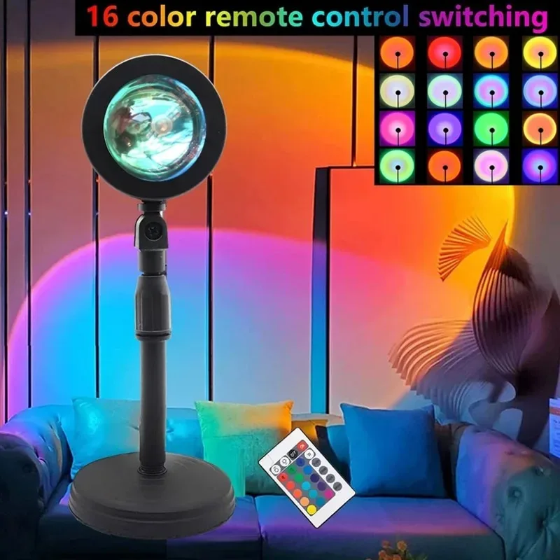 Photography Bulb - 16색 일몰 램프, RGB 무드 조명,