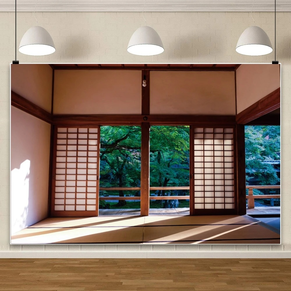일본식 인테리어 창문 벚꽃 젠 테마 배너 배경, 생일  - Photography Zen 리뷰 및 가격