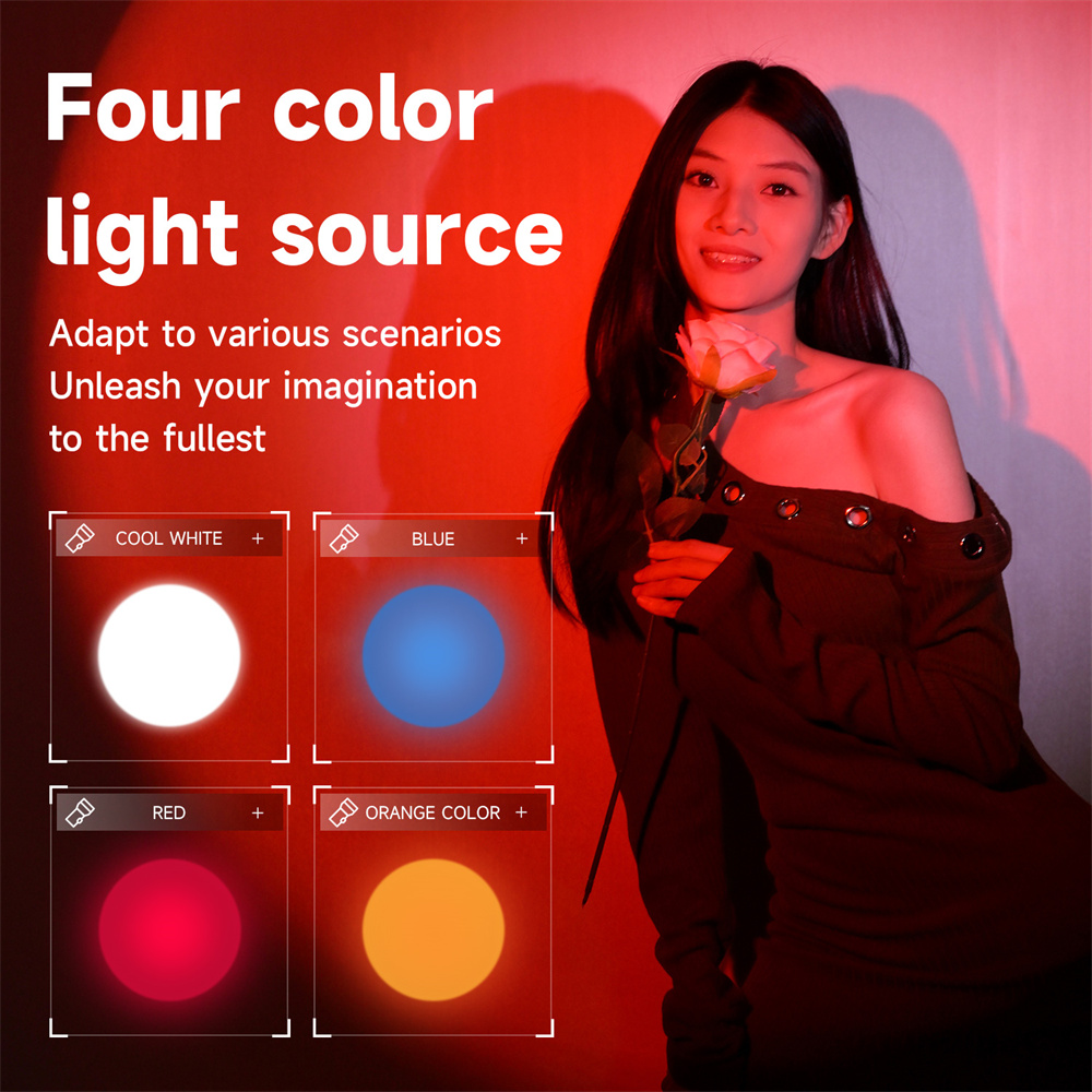 새로운 사진용 플래시라이트 4색 RGB LED 비디오  - Strobe Light Studio 리뷰 및 가격