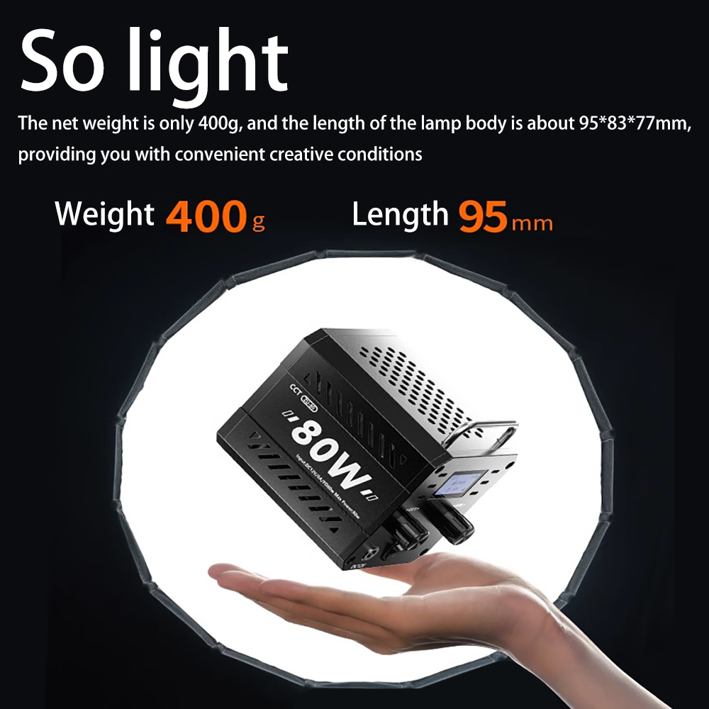 ZU80 COB LED 비디오 조명 80W 사진 조명  - Strobe Light Studio 리뷰 및 가격