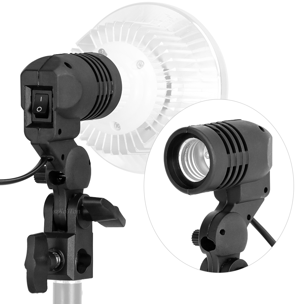 단일 헤드 전구 홀더 E27 소켓 플래시 우산 브래킷  - Photography Bulb 리뷰 및 가격