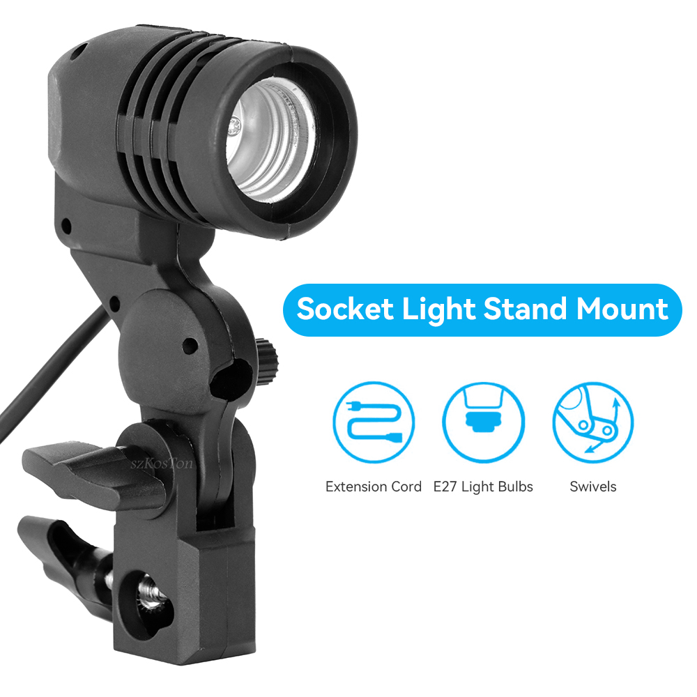 2PCS/1PC E27 단일 헤드 전구 홀더 소켓 플래 - Photography Bulb 리뷰 및 가격