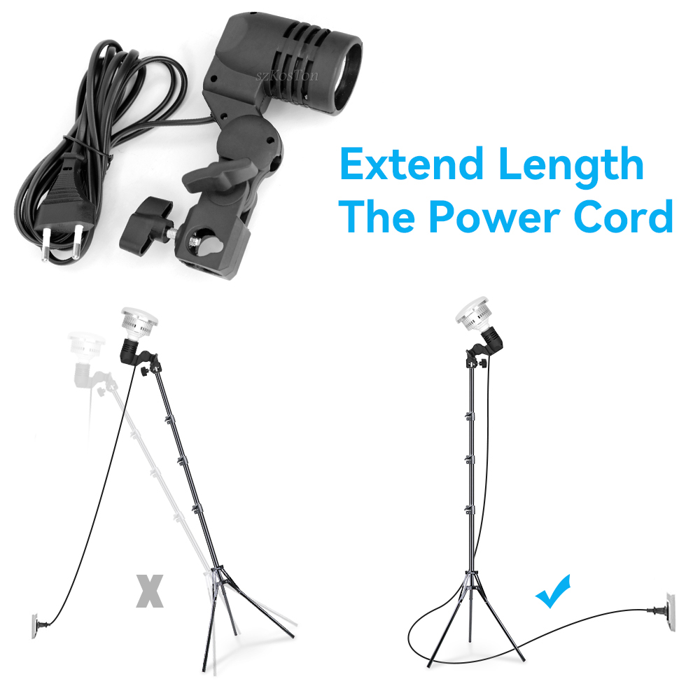 2PCS/1PC E27 단일 헤드 전구 홀더 소켓 플래 - Photography Bulb 리뷰 및 가격