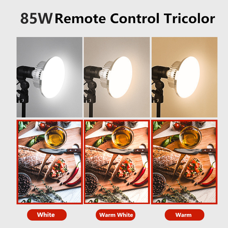 85W LED 사진 조명 전구 E27 기본 램프 원격  - Photography Bulb 리뷰 및 가격