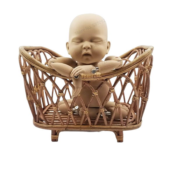 신생아 사진 소품 등나무 라운드 컨테이너 바구니 의자, - Photography Background 리뷰 및 가격