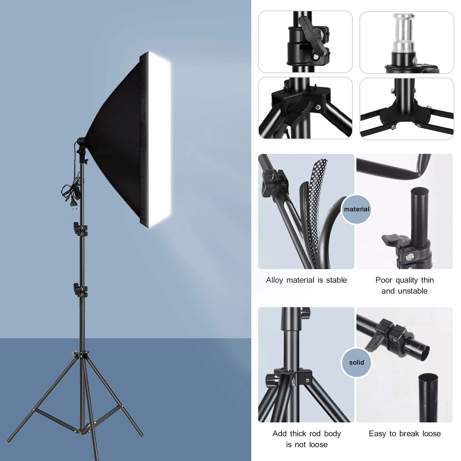 전문 사진 소프트박스 조명 소프트 박스 삼각대 포함 E - Photography Bulb 리뷰 및 가격