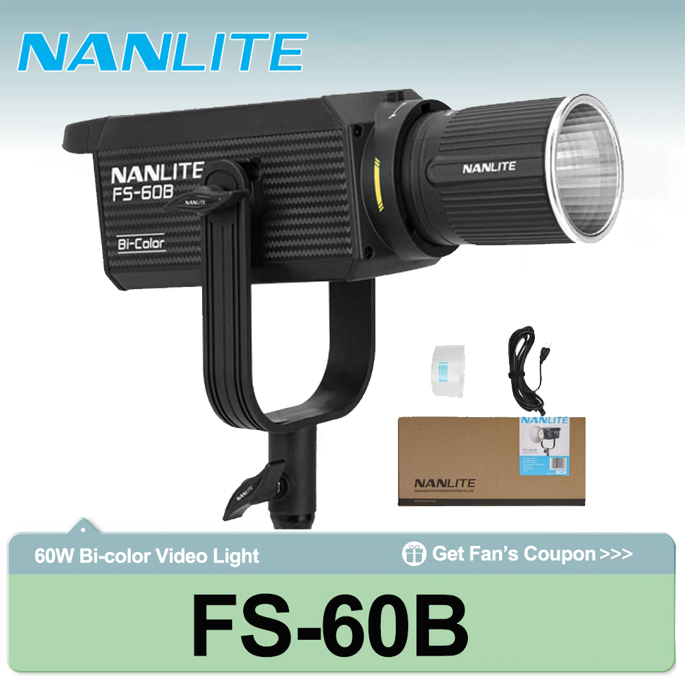 Nanlite FS-60B 70W 바이컬러 스포트라이트 - Strobe Light Studio 리뷰 및 가격