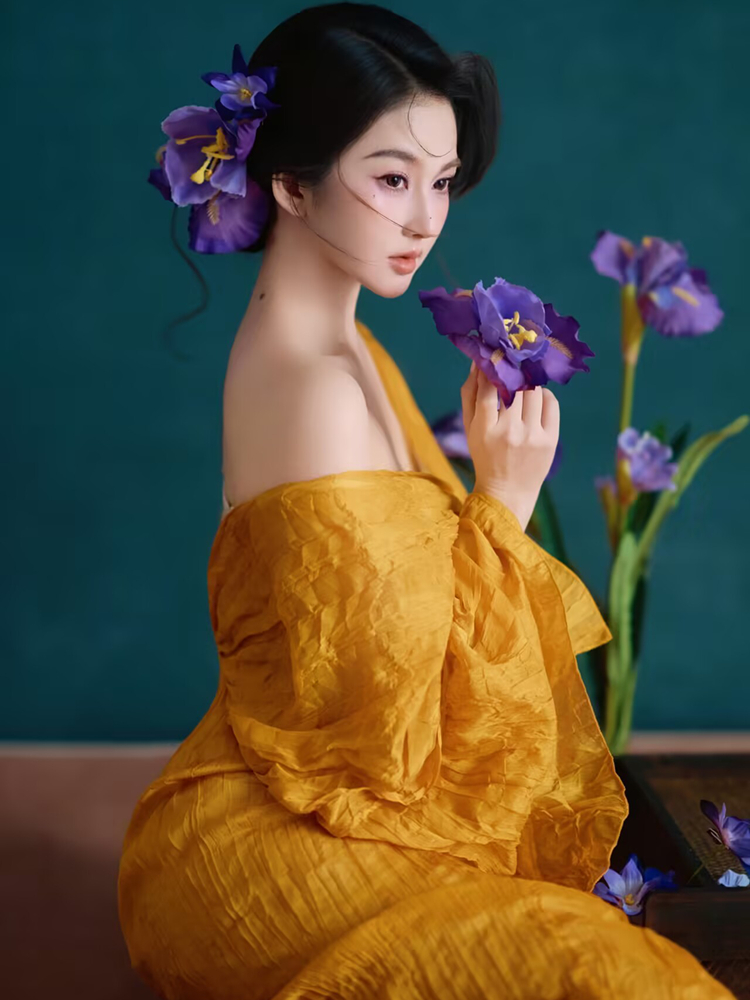새로운 스튜디오 중국 선 스타일 레트로 유화 심플 인물 - Photography Zen 리뷰 및 가격
