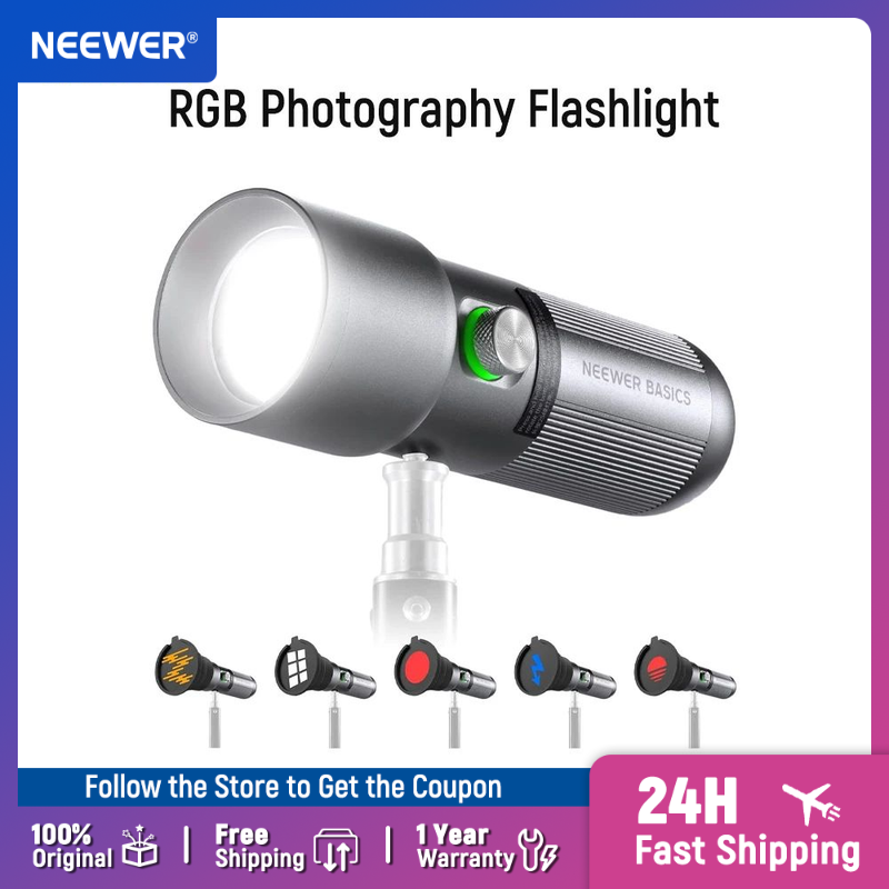 NEEWER 베이직 RGB 사진촬영 플래시라이트, 4가 - Strobe Light Studio 리뷰 및 가격