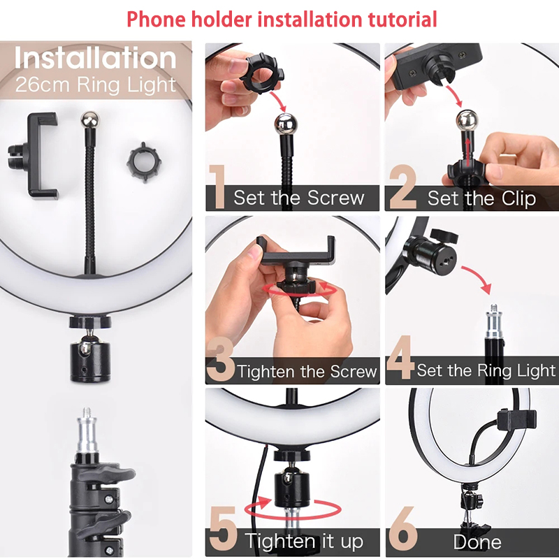 16cm 26cm 33cm LED 링 라이트 디밍 가능 - Photography Bulb 리뷰 및 가격