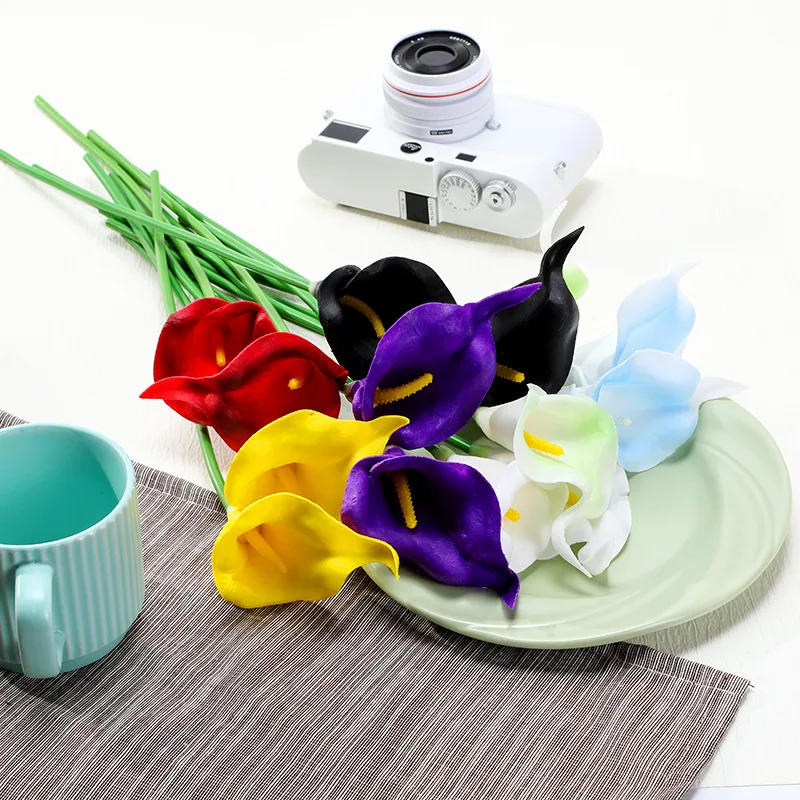 10Pcs 웨딩 홈 시뮬레이션 꽃 칼라 백합 호텔 장식 - Photography Hotel 리뷰 및 가격